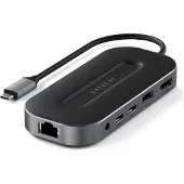 Satechi USB4 Multiport adapter 2.5G (ethernet) – Conception compacte et fonctionnelle – HDMI 2.1 jusqu'à 8K/60Hz – USB-C PD jusqu'à 100W