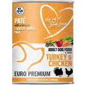 Euro Premium Adult Pâté - Dinde et Poulet - 6 x 400 g