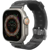 Skinarma Band Shokku Apple Watch 49/45/44mm smoke (22 mm, Plastique, Silicone), Sangles de montre, Gris