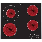 Whirlpool AKT 8130 BA hob Black Built-in Ceramic 4 zone(s)
