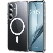 ESR - Classic Hybrid HaloLock - Samsung Galaxy S25 Plus - Clear (Samsung Galaxy S25), Coque pour téléphone portable, Transparent