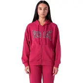 Everlast Logo Full Zip Sweatshirt Rose XS Femme