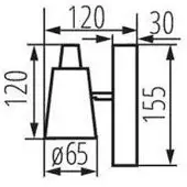 Kanlux S.A. Kinketas Kanliux Sienų ir lubų taisymas GU10 1 x 35W SEMPRA EL-1I B-SR baltasis 33090 (GU10)