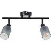 Brilliant Plafonnier noir Loralie 2 lumières