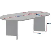 Skye Decor , Sable - White, Tables basses, blanc, 119 x 40 x 60 cm