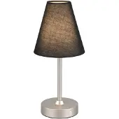 Reality LED, lampe de table, noir, alimentation par batterie, H 29 cm