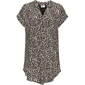 Beach time Chemisier beige / noisette / noir / blanc