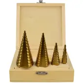 GEKO Mèches métalliques étagées 4pcs 4-39mm 00465