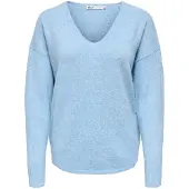 ONLY Pull-over 'ONLRica' bleu chiné