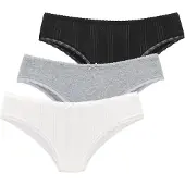 Vivance Slip gris chiné / noir / blanc
