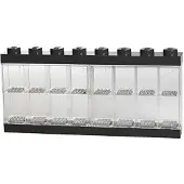 LEGO Minifigure Display Case 16, Black [] Black, Brick