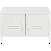 Lendo Online Table basse 68x50x44 cm Métal Blanc