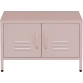 Lendo Online Table basse 68x50x44 cm Métal Rose