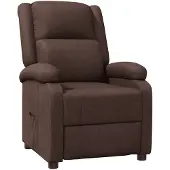vidaXL Fauteuil relax brun similicuir