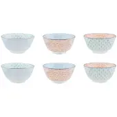 Bjorn Bol Pattern Ø12cm - 6 Pièces - Pastel