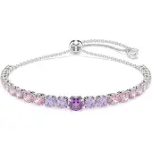 Swarovski Bracelet violet / lilas / rose / argent
