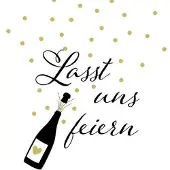 Atelier Motivserviette 33x33cm Spruch (20 pcs, 33 x 33 cm)