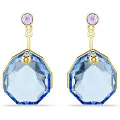 Swarovski Boucles d'oreilles azur / or / violet