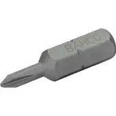 Bahco Embouts de tournevis standard 1/4" pour vis PH1 Phillips 25 mm - 500 pcs/sachet plastique (Clé Allen)
