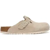 Birkenstock Boston Suede Leather Clogs Beige EU 40