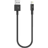 Sign Câble USB avec Lightning 2,4A, pour iPhone et iPad, 25 cm - Noir