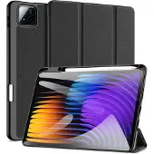 DUX Domo Series Étui en cuir pour livres (Xiaomi Pad 7, Xiaomi Pad 7 Pro), Étui pour tablette, Noir