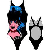 Turbo Gothic Swimsuit Noir L Femme