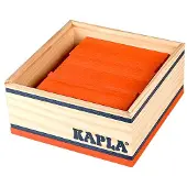 Kapla Plaquettes en bois C40O, 40 pièces, orange