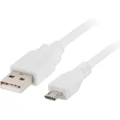 Lanberg CA-USBM-10CC-0010-W - Câble micro USB vers USB-A 2.0 mâle/mâle 1m blanc