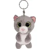 NICI Glubschis Unisexe, Porte-clés, Porte-clés chat gris Felinja 9cm, Gris