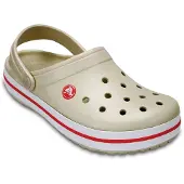 Crocs Sabots 'Crocband' mastic / grenadine / blanc