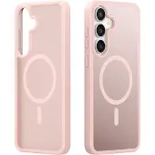DUX Yind Series MagSafe Hardcase Hülle (Samsung Galaxy S25 FE), Coque pour téléphone portable, Pink, Rose