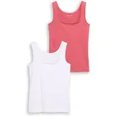 Tom Tailor T-shirt Sans Manches 1044789 Top Double Pack Packaging