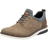Rieker Chaussure à lacets bleu-gris / marron