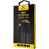 Cablexpert A-CM-VGAM-01 USB graphics adapter 1920 x 1080 pixels Black