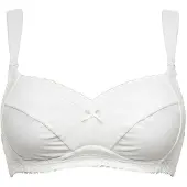 Sans complexe Soutien-Gorge Allaitement Sans Armatures Ivoire En Coton