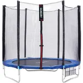 Arebos Trampoline de jardin Ø244 cm | Avec filet, échelle & poteaux rembourrés