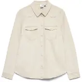 Vero Moda Maria Long Sleeve Shirt Beige XS Femme