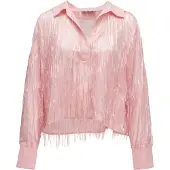Salsa Jeans 21011102 Long Sleeve Blouse Rose M Femme