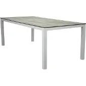 Venture Home Llama Table de salle à manger, blanc, gris.