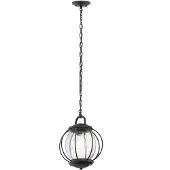 Kichler Lampe d'extérieur suspendue Noir texturé E27 60W Vandalia
