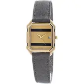 Tetra Montre - - 129-1-GR - Cuir - Acier inoxydable - Quartz Swiss Made
