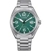 Citizen Juste le temps Argent Avec Vis Collection Military - homme