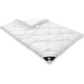Bierbaum Couette matelassée Irisette Atmosphere en batiste fine, 100 % coton, lavable, facile d'entretien, de grande qualité, résistante, douce pour la peau, 155 x 200 cm, blanche