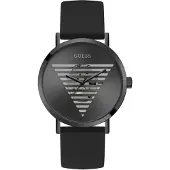 GUESS Montre à affichage analogique 'IDOL' noir
