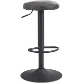 Wohnling Chaise en daim gris tabouret sans dossier 58 - 79 cm |
