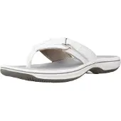 Clarks Shoes Brinkley Sea Flip Flops Blanc EU 39 1/2 Femme