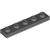 LEGO 1x5 plaque 78329 - 250 pièces gris bleuté foncé