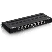 Trendnet Panneau de brassage blindé à 8 ports pour montage mural, Serveur : accessoires, Noir