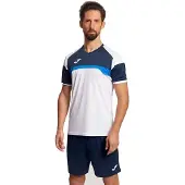 Joma Danubio Iii Short Sleeve Set Blanc M Homme